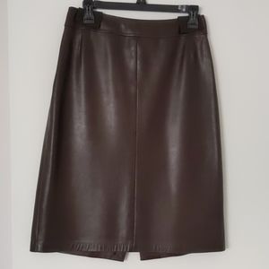 MaxMara Leather Skirt